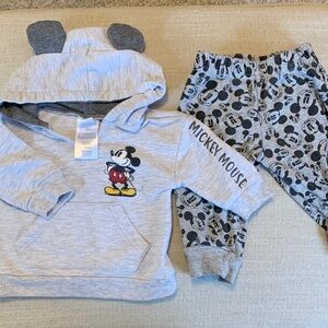 Disney Gray and White Apparel